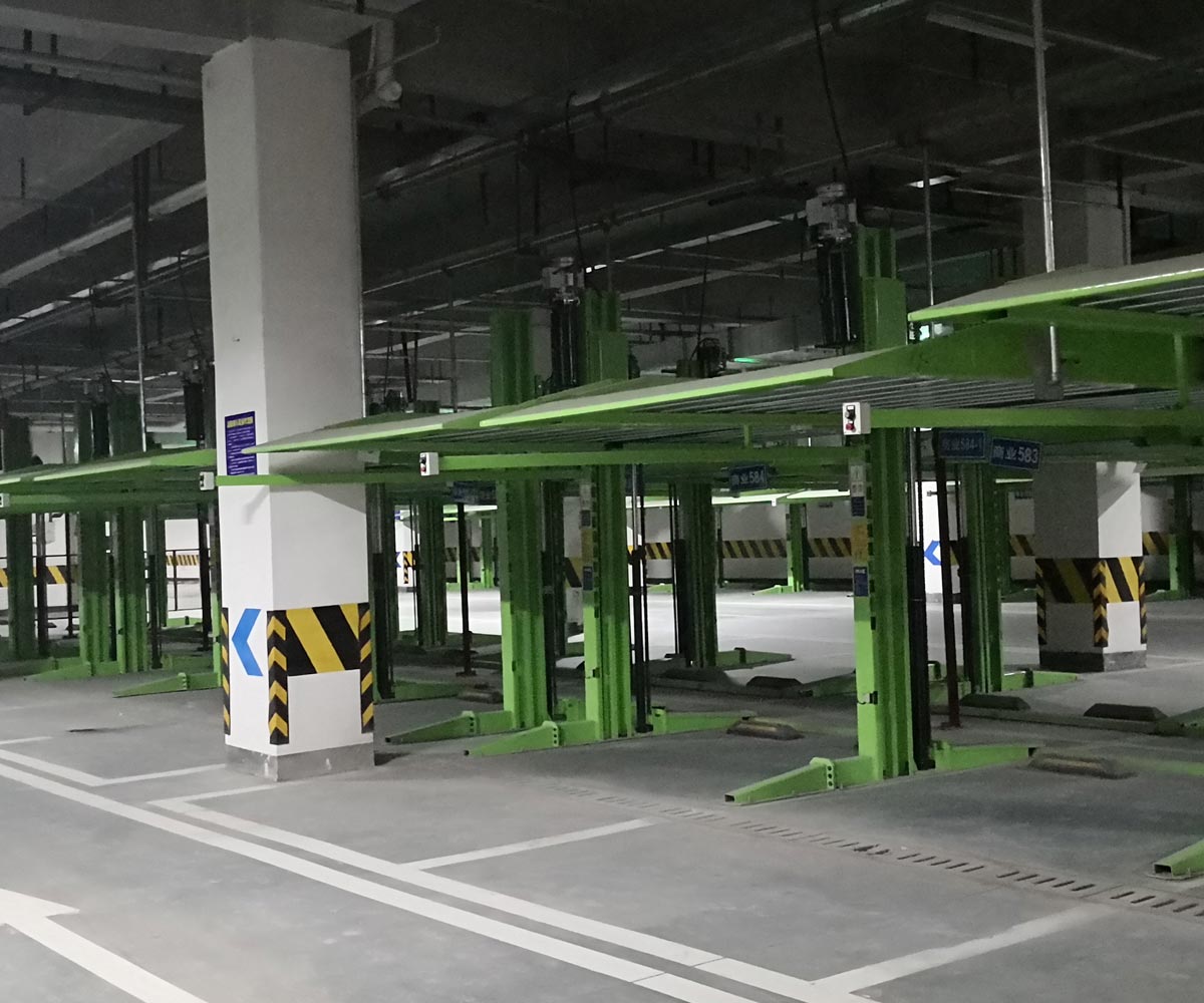麗江小區地下室簡易類機械式立體停車設備